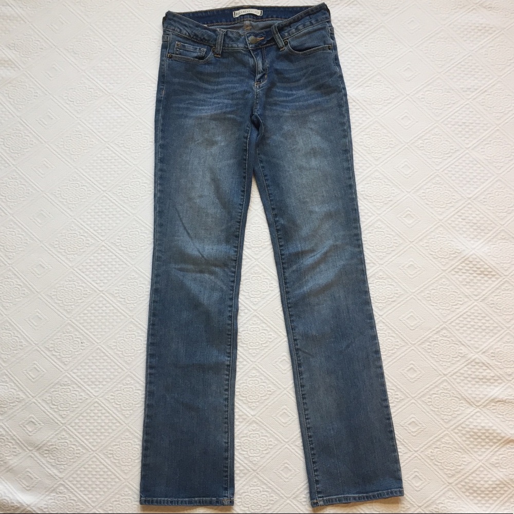 Bullhead Black Straight Leg Denim Blue Jeans 3R